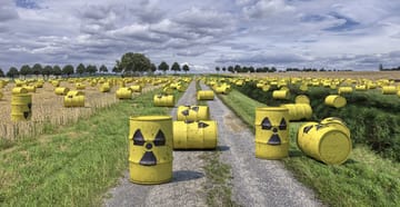 Agricultural land in Sant Esteve Sesrovires, where investigators say part of 46,000 tonnes of waste from France was buried illegally.