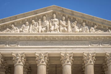 The façade of Spain’s Supreme Court building in Madrid, where the court applied the amnesty law in four Catalonia-related cases.