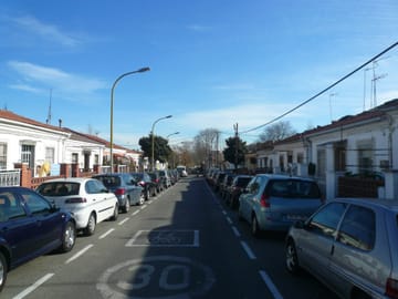 Mossos d'Esquadra patrol cars outside the police complex on Placa d'Espanya, Barcelona