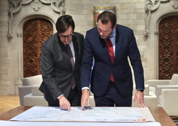 Palau de la Generalitat in Barcelona where officials met to discuss Rodalies rail network developments.