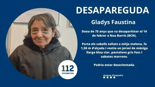 Missing Woman, 75, Found Dead in Nou Barris