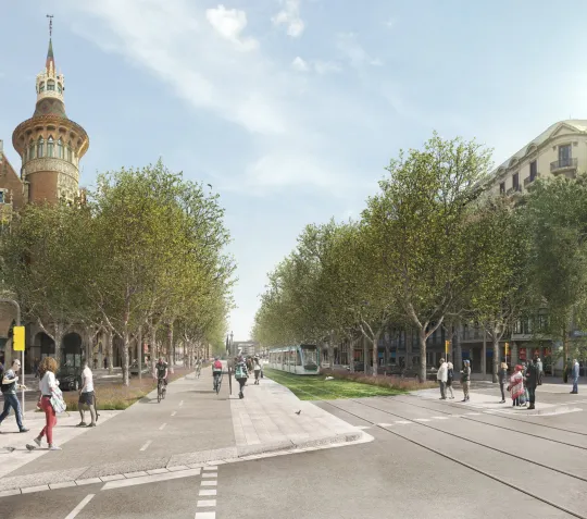 Barcelona Approves Diagonal Tram Connection Plan