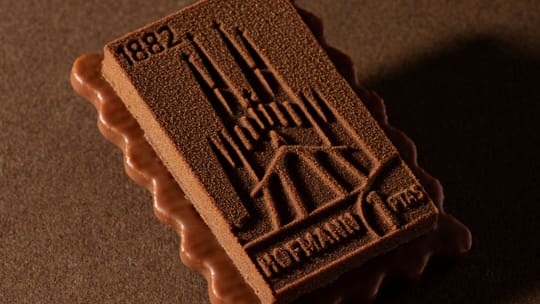 Hofmann Pastry's Origen biscuit inspired by the Sagrada Família, winner of the 2026 Best Catalan Tea Biscuit award