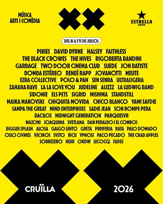 Cruïlla opens in Barcelona on Wednesday