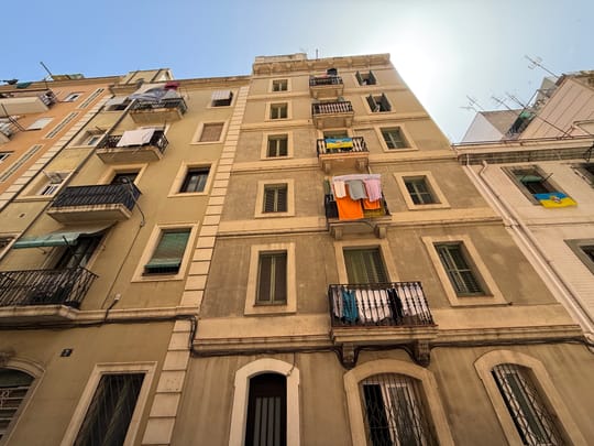 Apartment buildings in Barcelona, illustrating the city's rental housing market and rent regulation rules affecting tenants.