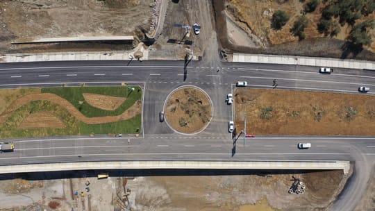 Traffic on the C-32 motorway near Castelldefels after completed road safety and maintenance works announced by the Generalitat.
