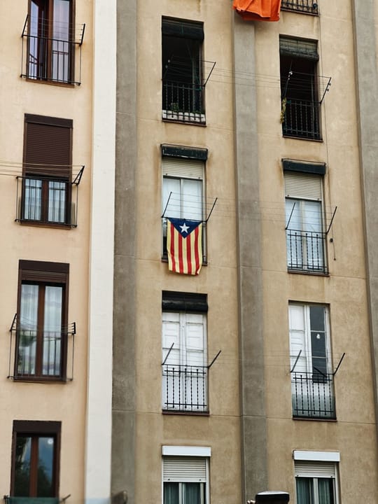 Housing blocks in Catalonia, where a proposed law on speculative home purchases has been delayed until October.