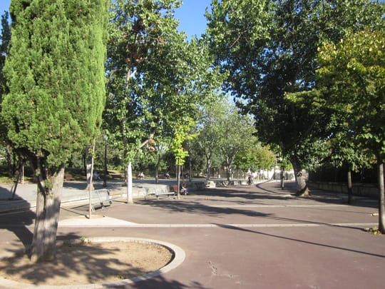 Natural-grass sports pitches at Can Dragó in Barcelona's Nou Barris district, proposed as an alternative home ground for CE Europa.