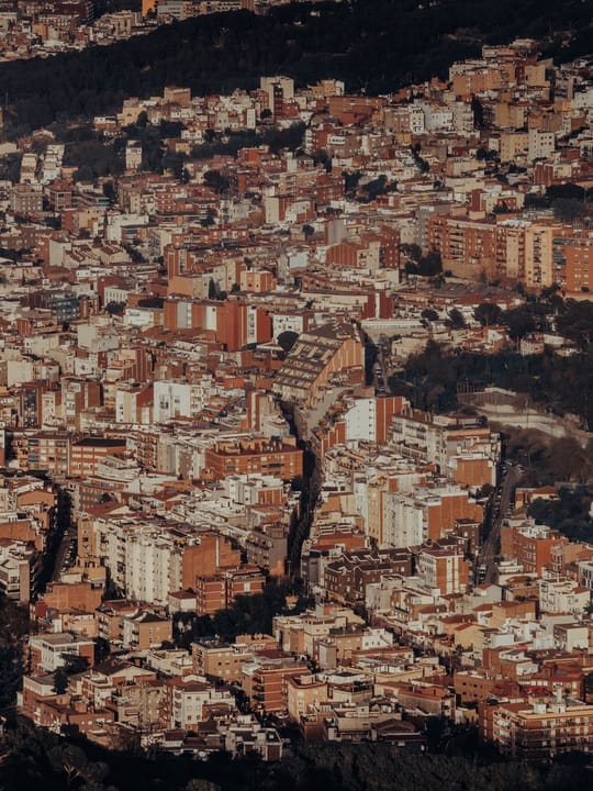 Apartment buildings in Greater Barcelona, illustrating the rental market across Barcelona and nearby municipalities.