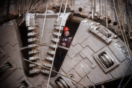 Works on Barcelona's L9 metro extension in the El Putxet and Bonanova area, where tunnelling is continuing towards El Putxet station.