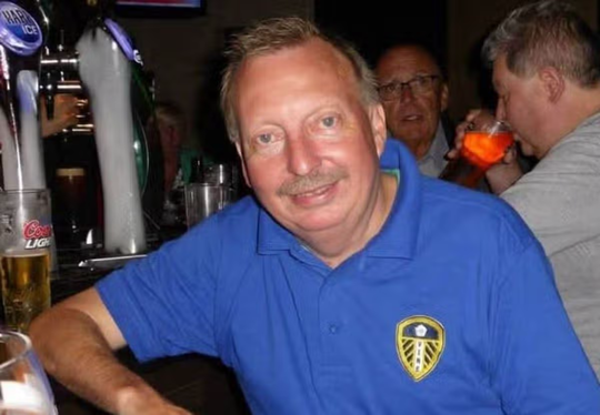A man sits in a Barcelona bar where Michael Hewitt was found by off-duty police officers.