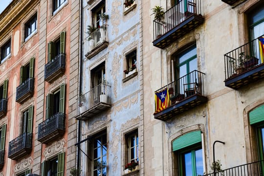New-build rental housing development in the Gorg district of Badalona, Catalonia.