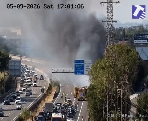 C-58 Reopens After Ripollet Fire; AP-7 Truck Checks Yield Arrest