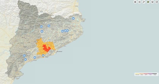Flooding closes Sant Cugat streets and disrupts buses