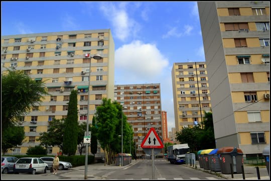 View of the Can Rigal area in L'Hospitalet, near land proposed for the future Clínic-UB Health Campus.
