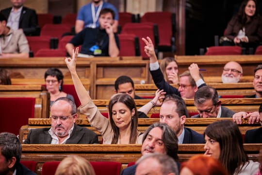 The Plenary Hall of the Parliament of Catalonia during the session where the inclusive language law for people with disabilities was unanimously approved on Wednesday 21st October 2026.