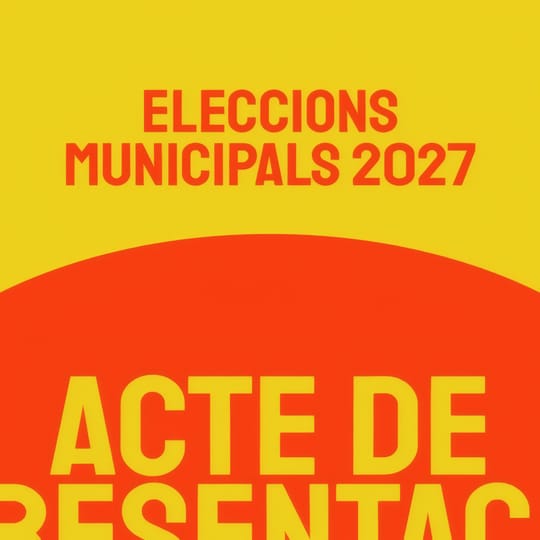 Group of CUP members gathered in a meeting room in Barcelona discussing election strategy