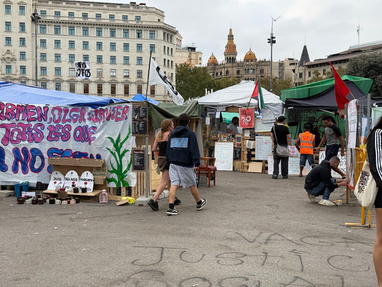 Barcelona Cuts Power to Housing Protest Camp