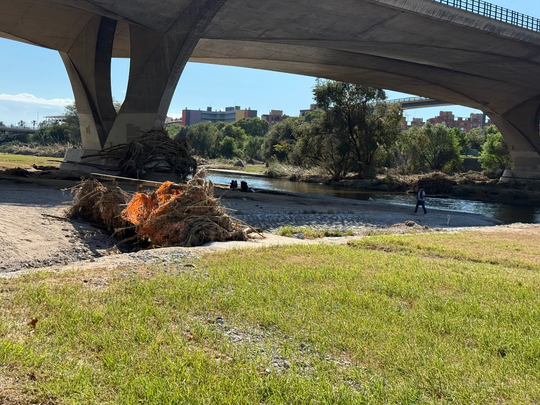 ACA and Adif clear Besòs riverbed after storm damage