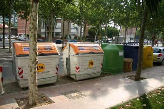 L'Hospitalet Garbage Bins Targeted by Vandalism