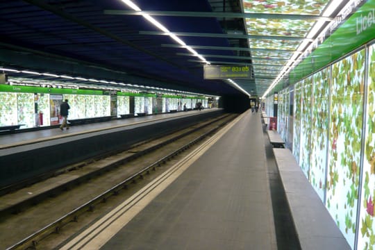 Liceu Metro Platform Closed Due to Rain