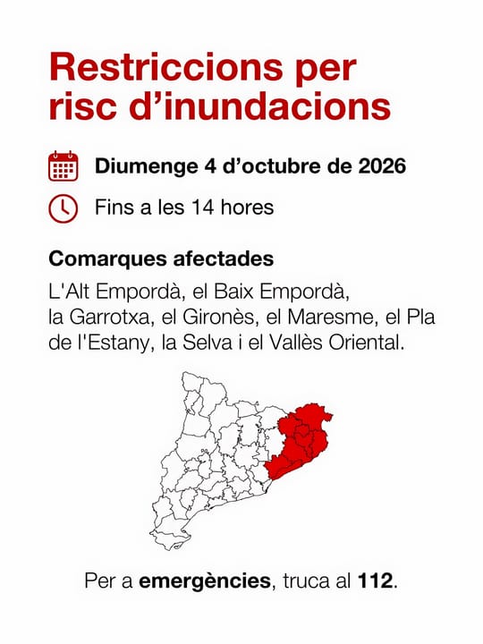 Protecció Civil Lifts Mobility Restrictions After Storm
