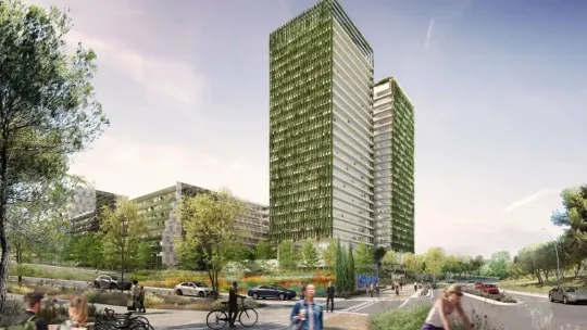 Porta Diagonal’s First 100-Metre Tower Completes