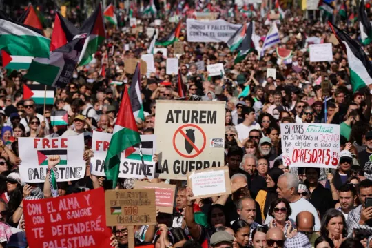 70,000 march through Barcelona against Gaza genocide on Saturday