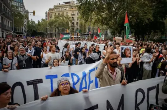 Hundreds march for Israel boycott in fourth Barcelona protest