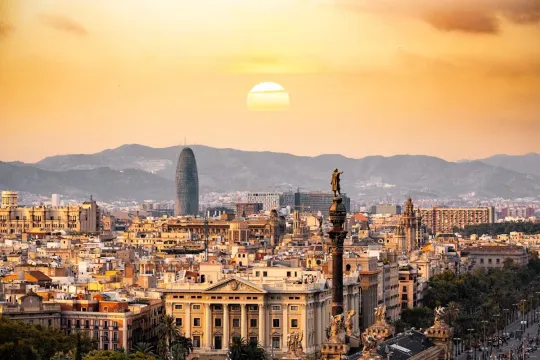 Barcelona cityscape. Photo by Aleksandar Pasaric on Pexels