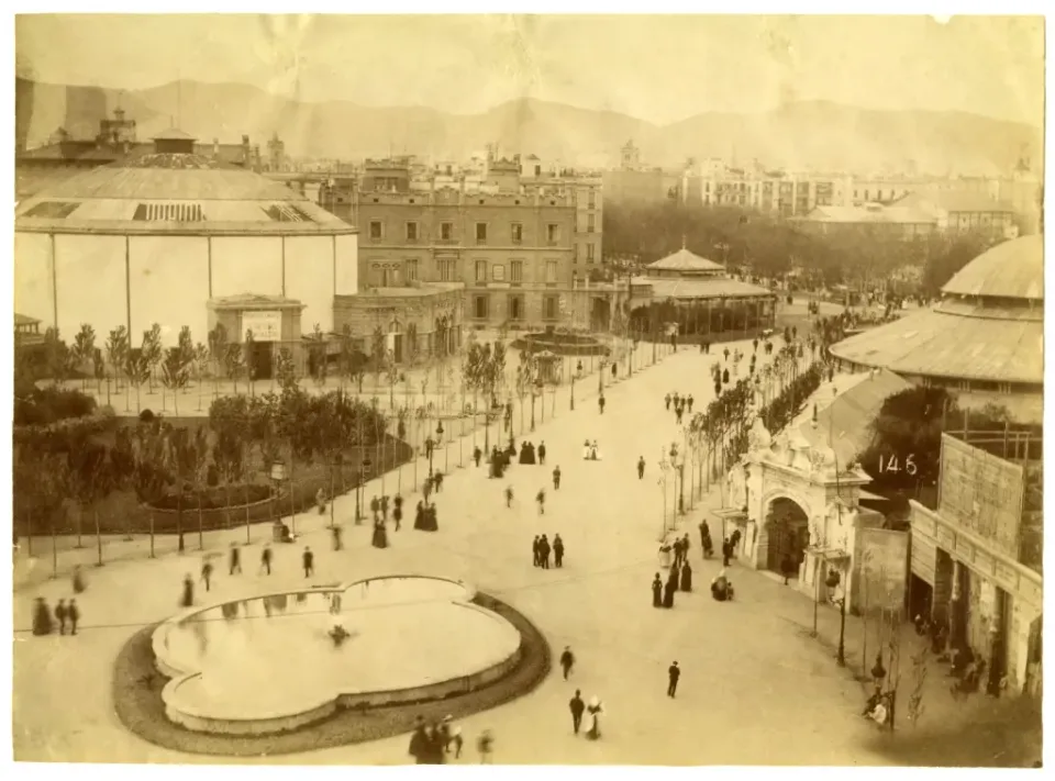 Plaça de Catalunya’s 1888 colours revealed in historic photo