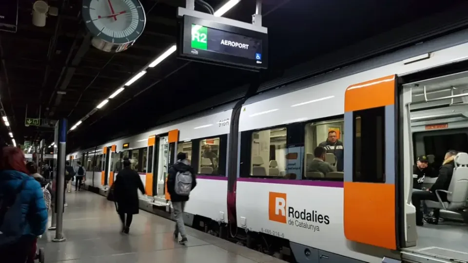 Flights cancelled at Barcelona airport and train delays after severe storm