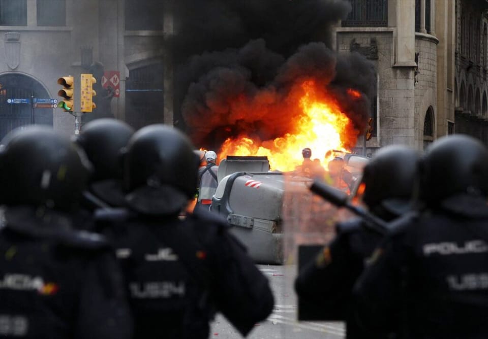 Barcelona Protest Injury Case Reaches Spanish National Court