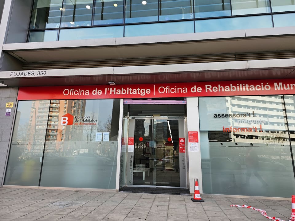 A municipal housing office (Oficina d'Habitatge) in Barcelona