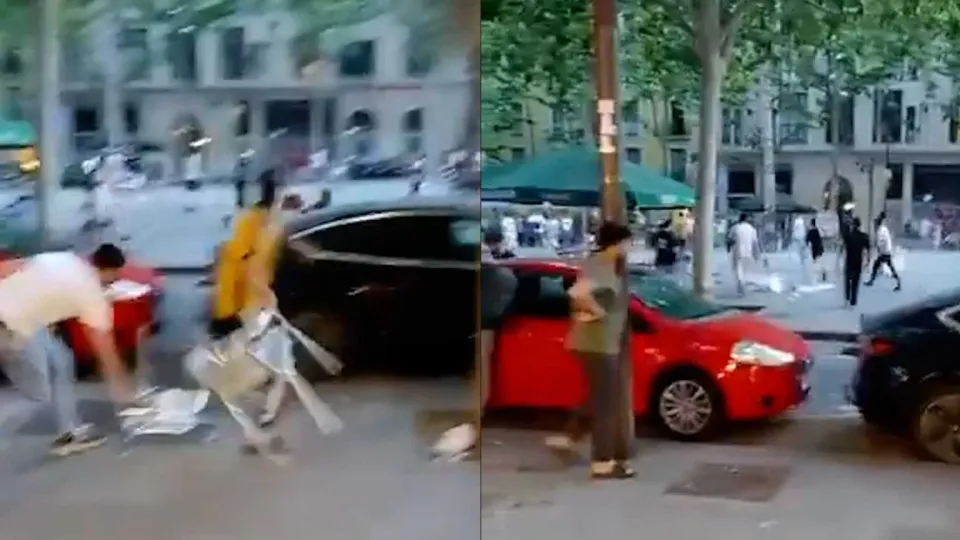 Raval Street Battle Leads to Four Arrests