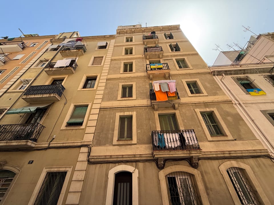 Apartment buildings in Barcelona, illustrating the city's rental housing market and rent regulation rules affecting tenants.