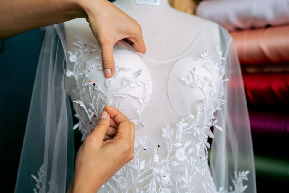 Antique lace and vintage bridal garments at L’Arca in Barcelona’s Gothic Quarter