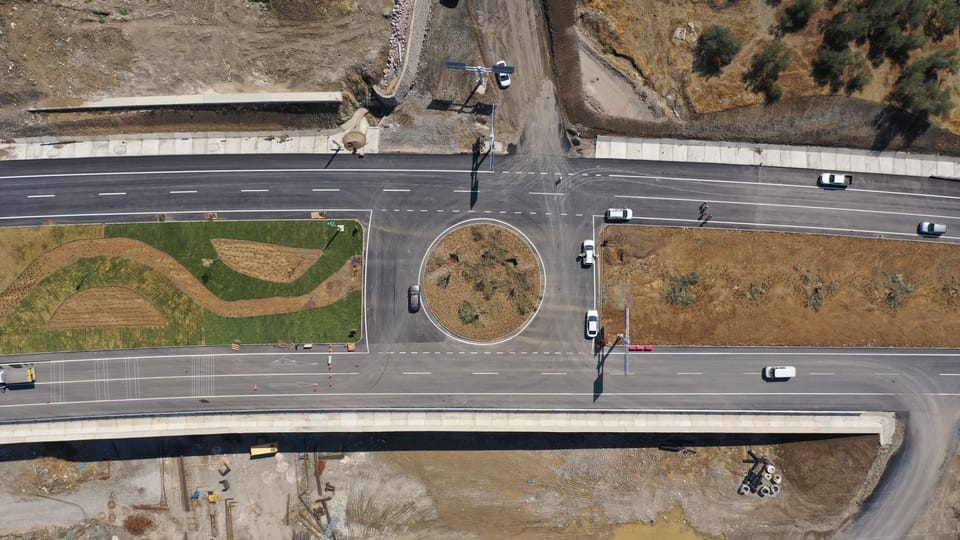 Traffic on the C-32 motorway near Castelldefels after completed road safety and maintenance works announced by the Generalitat.