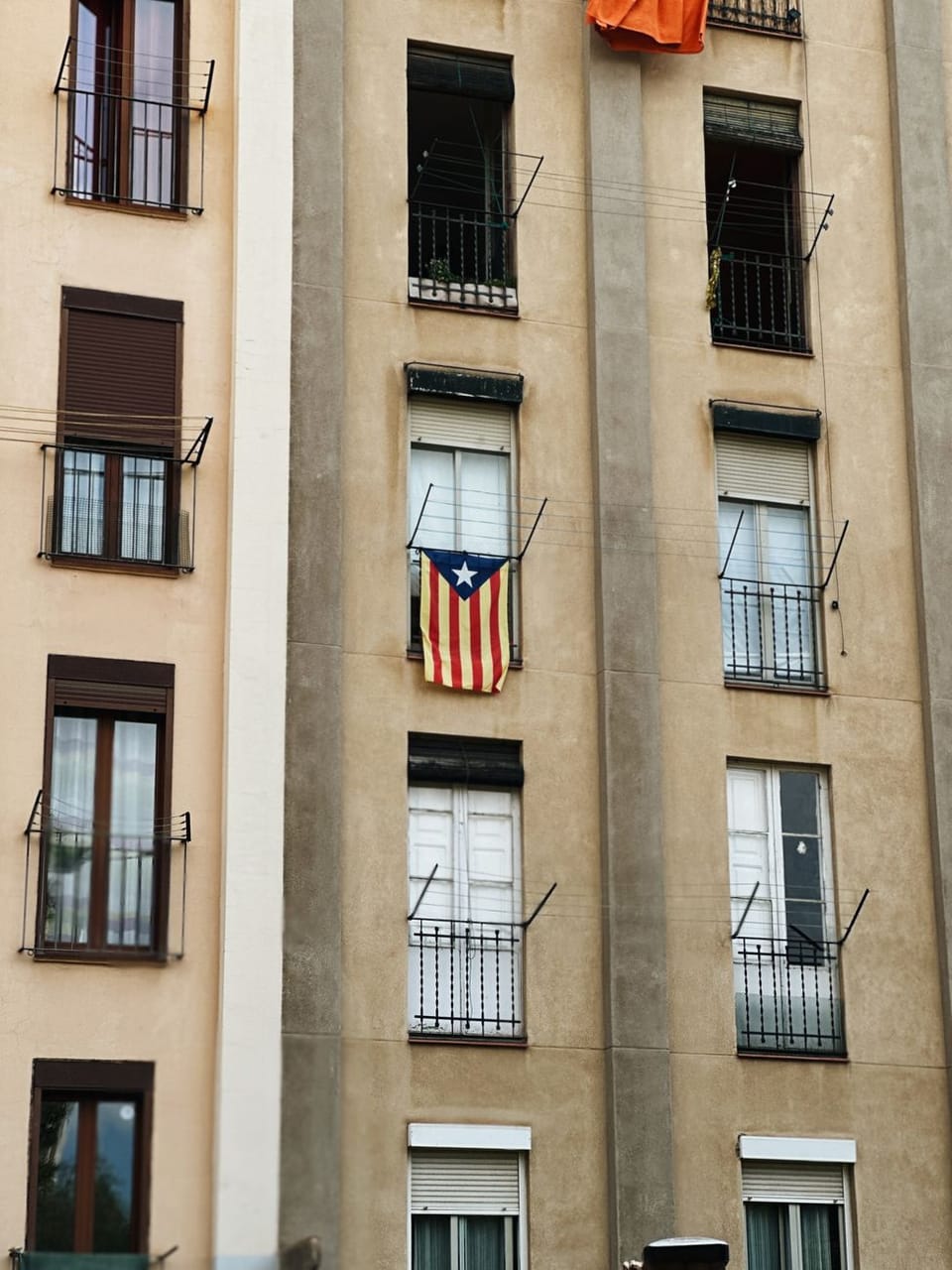 Housing blocks in Catalonia, where a proposed law on speculative home purchases has been delayed until October.
