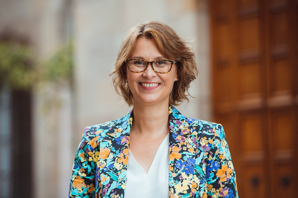 Meritxell Serret, former Generalitat agriculture minister, pictured during a public appearance in Catalonia.