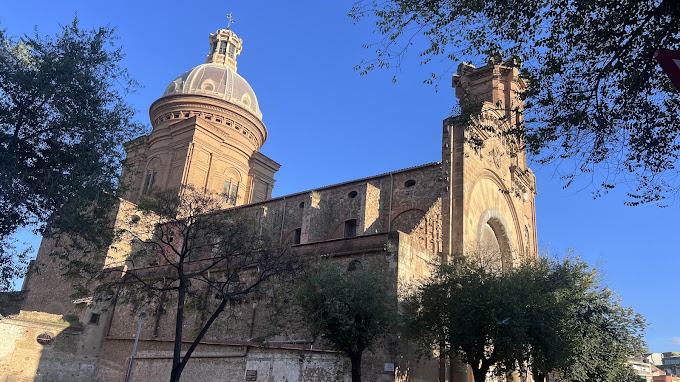 Restoration work underway at the Capella dels Segadors beside Sant Andreu de Palomar parish church in Barcelona.