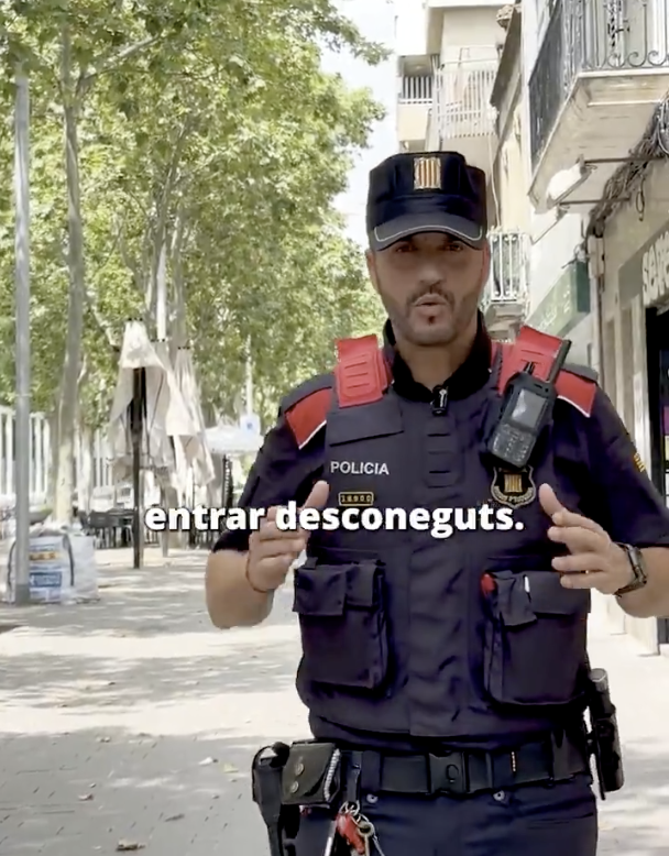 A Mossos d'Esquadra patrol car