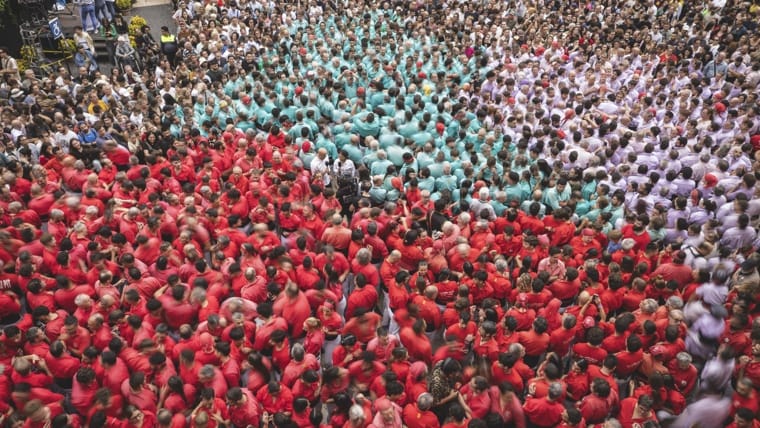 Extra Gamma Castells at Historic Mercè