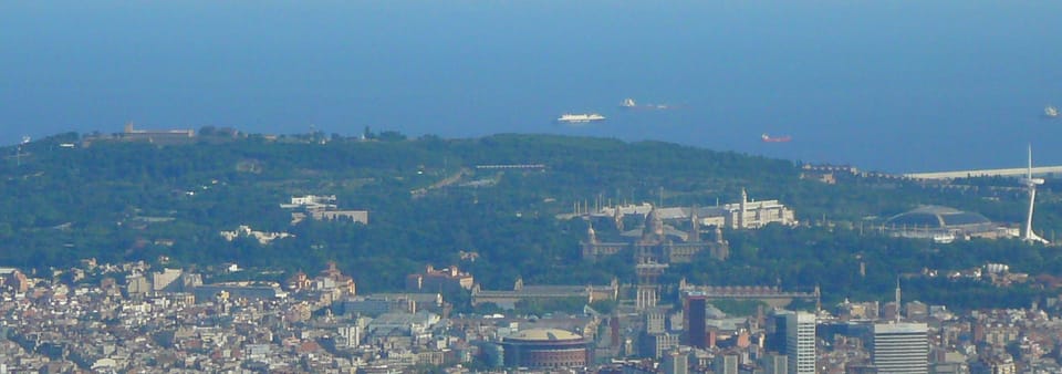 A view of the Montjuïc fountains area in Barcelona, where future public housing will be built with soundproofing against concert noise.