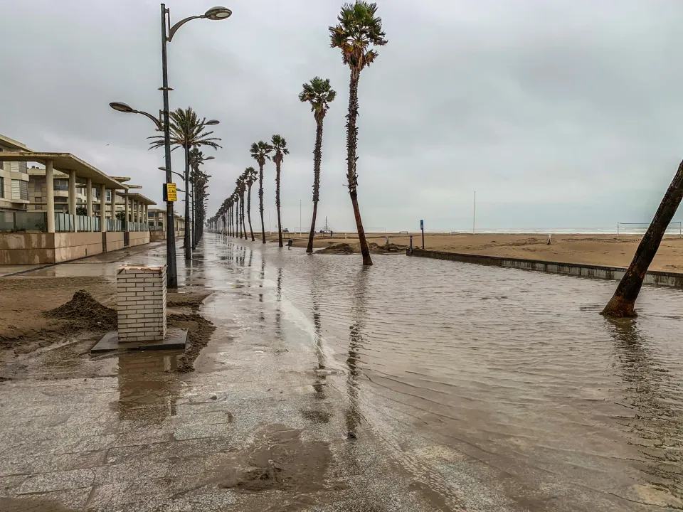 Castelldefels on Flood Alert Monday and Tuesday