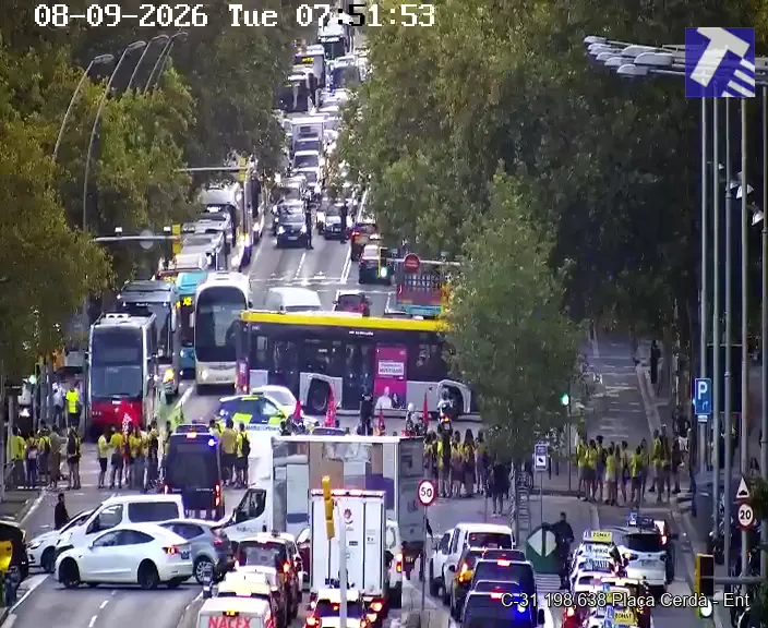 Teachers Strike Closes Major Roads in Catalonia