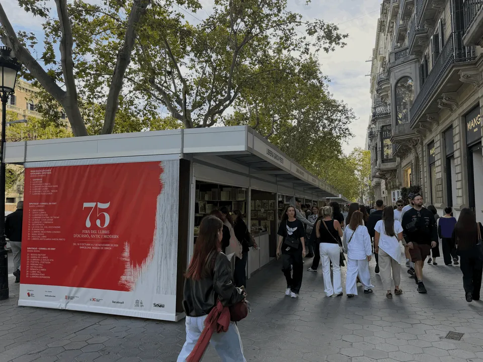 Autumn on Passeig de Gràcia: Barcelona’s 75th second-hand book fair